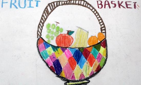 Paintings by Isha Bhattacharjee - Fruit basket