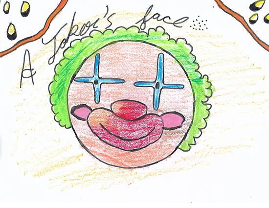 Painting by Isha Bhattacharjee - Joker at work