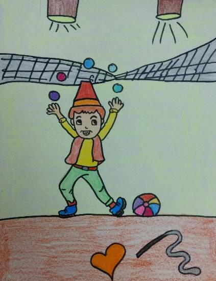 Painting by Ishita Mayur Patil - Circus