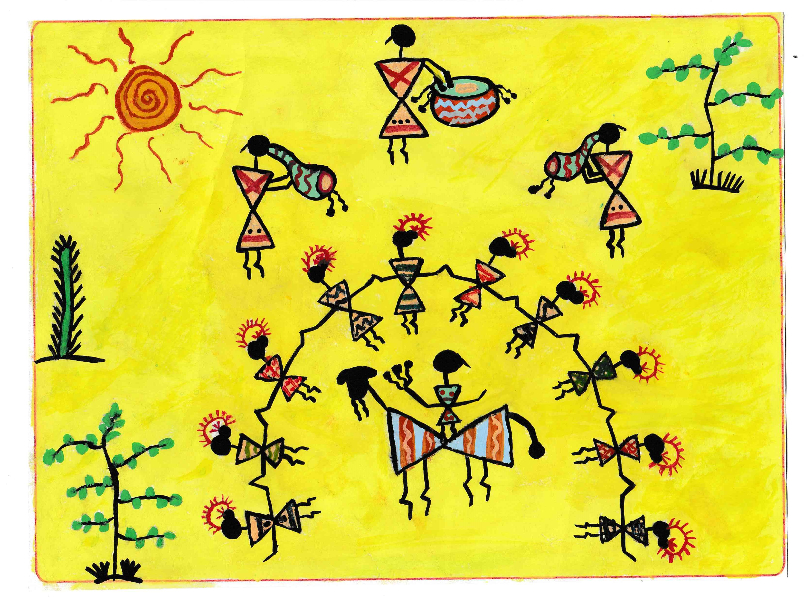 Painting by J S Anshika - Marriage Ceremony