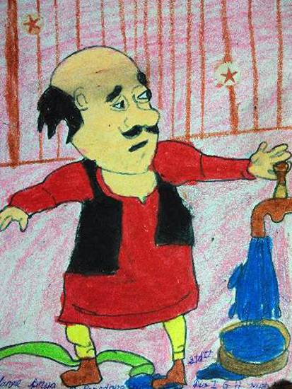 Painting by Kunal B Paradava - Motu