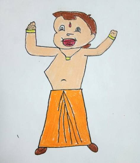 Painting by Prathmesh Mukundraj Warle - Chhota Bheem