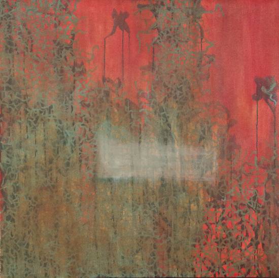 Painting by Niteen Gupte - Surface Poem - 17