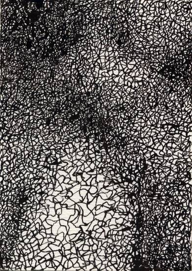 Painting by Niteen Gupte - Surface Poem - 1