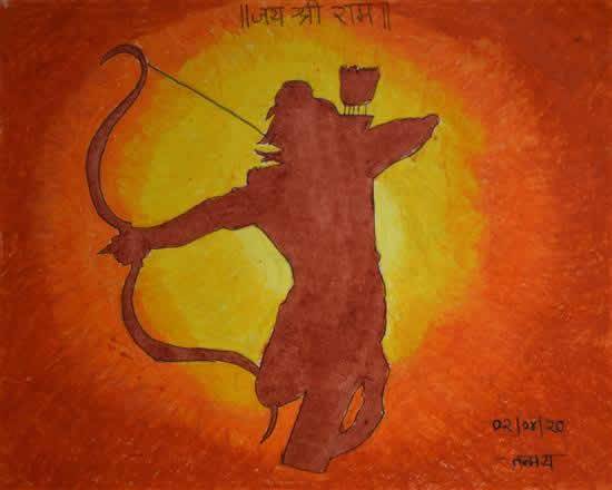 Painting by Tanmay Ashutosh Deshpande - Ram- The Powerful One