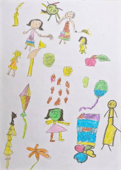 Painting by Vaishnavi Dhanaji Galande - Diwali