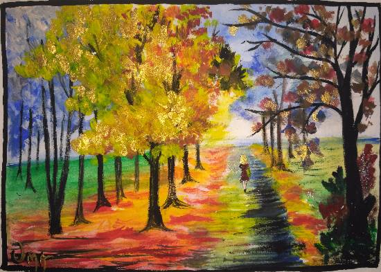 Painting by Uma Maharana - Beautiful nature