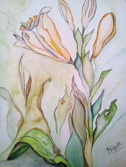 Painting by Nisha Sah Gangola - Untitled