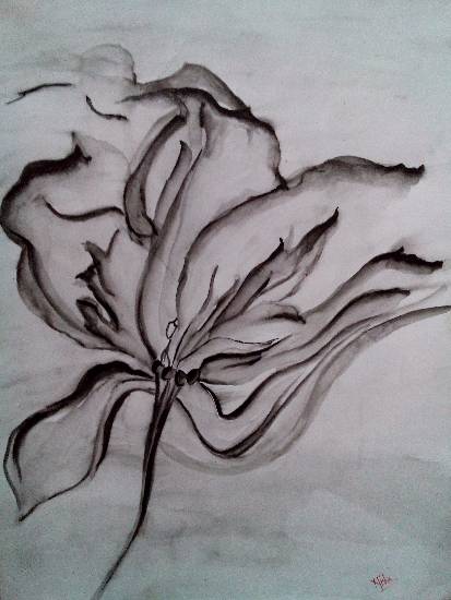 Painting by Nisha Sah Gangola - Black Beauty