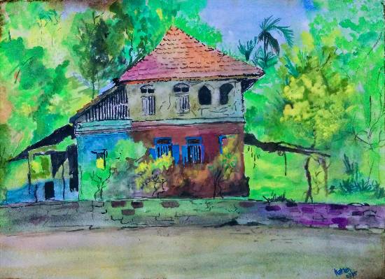 Painting by Narendra Gangakhedkar - The Place