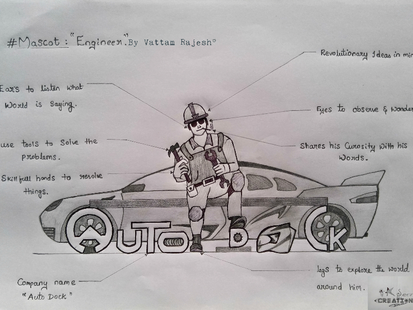 Artwork by Vattam Rajesh - Mascot Engineer