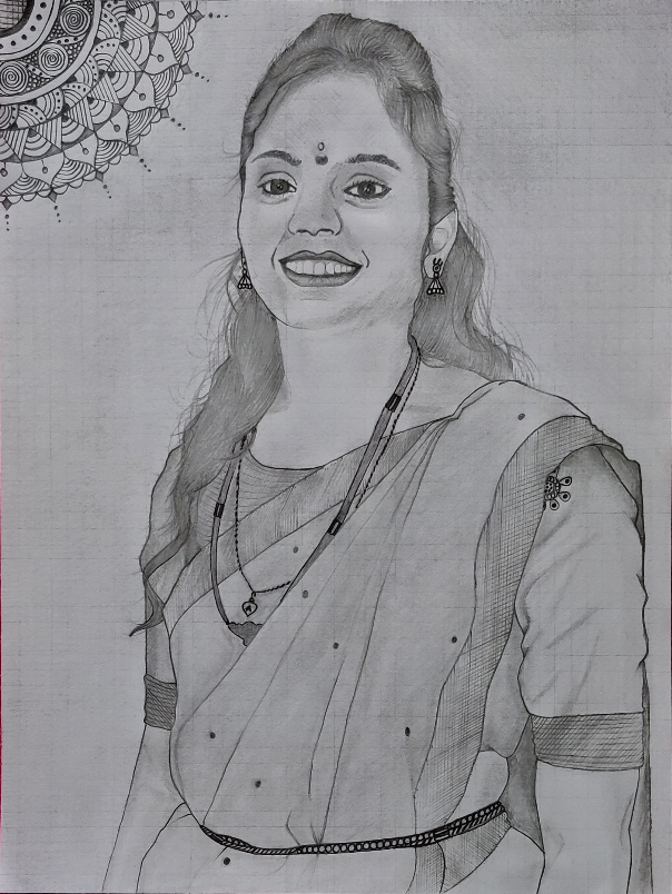 Painting by Vattam Rajesh - Amala