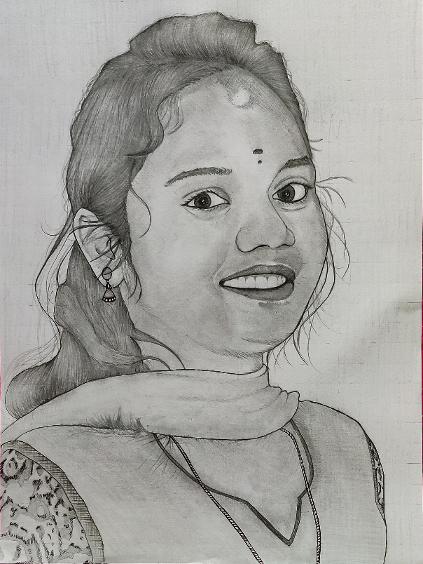Painting by Vattam Rajesh - Amala