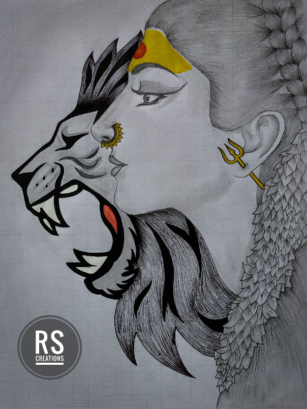 Painting by Vattam Rajesh - Happy Dusshera