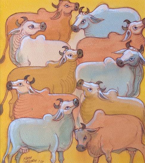 Painting by Natubhai Mistry - Untitled - 71
