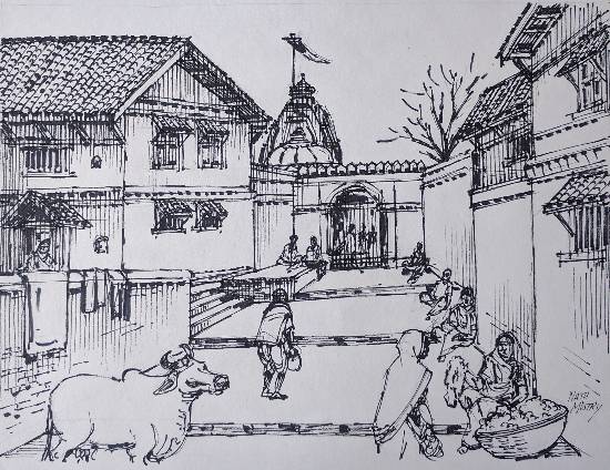 Painting by Natubhai Mistry - Untitled - 58