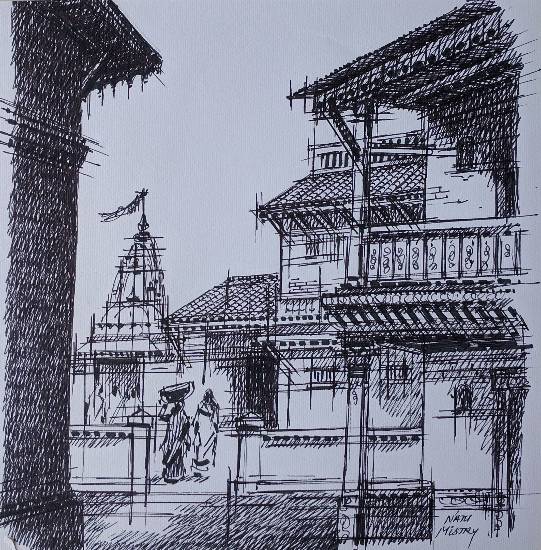 Painting by Natubhai Mistry - Untitled - 44