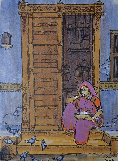 Painting by Natubhai Mistry - Untitled - 38