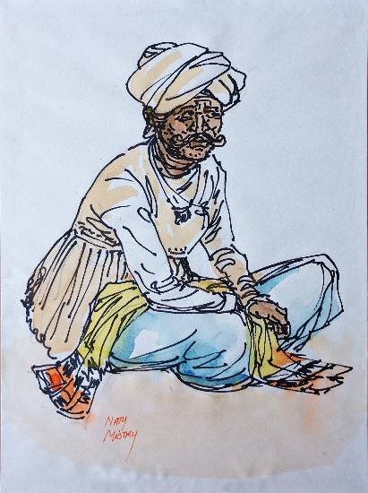 Painting by Natubhai Mistry - Untitled - 22