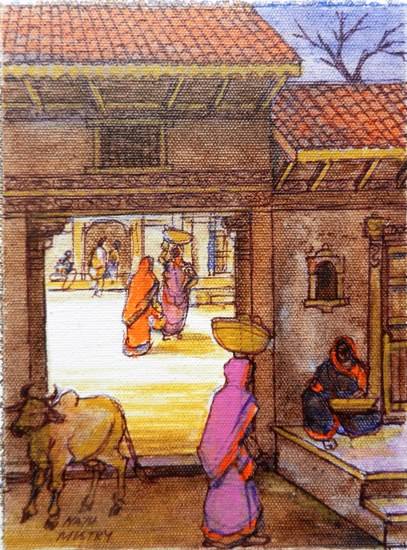 Painting by Natubhai Mistry - Khadki