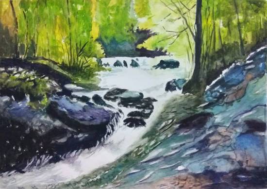 Painting by Mrudula Bapat - Divine Voice