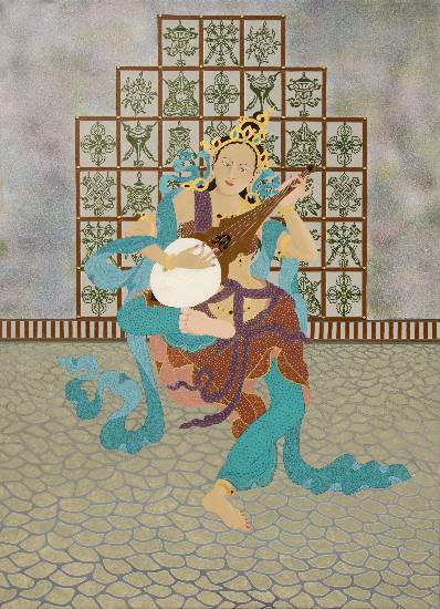 Painting by Pratiksha Apurv - Listening from the heart