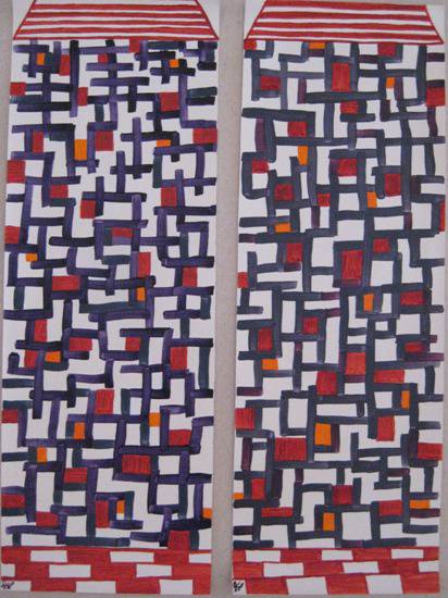 Painting by Girijaa Upadhyay - Tenements