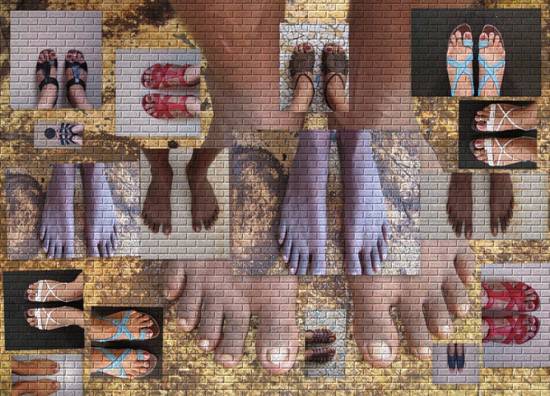 Painting by Girijaa Upadhyay - The Divide - Photo Collage