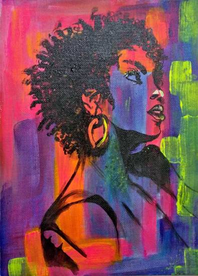 Painting by Vaishali Patil - Lola the performer