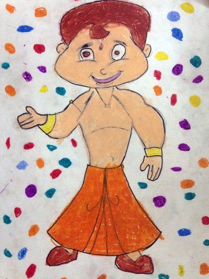 Painting by Aarav Ateet Vengurlekar - Choto Bheem
