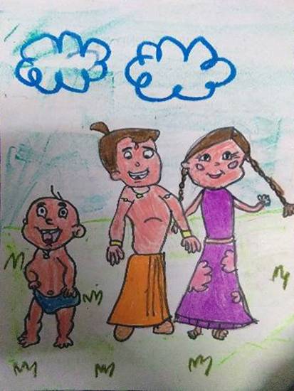 Painting by Anaya Bhola - Chotha bheem