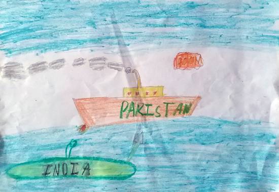 Painting by Adarsh Aleti - Submarine