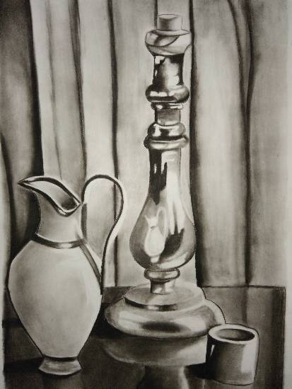 Painting by Manas Chawla - Still Life