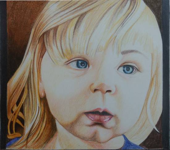 Painting by Manas Chawla - A Young Kid