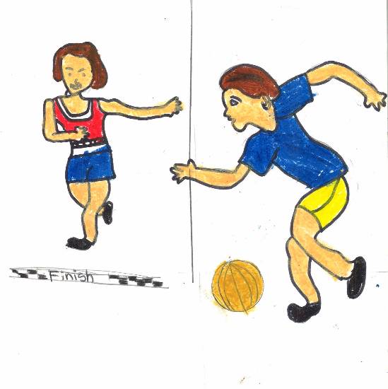 Painting by Sujata Gandhe - Schoolympics