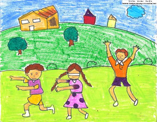 Painting by Sujata Gandhe - Summer Vacation