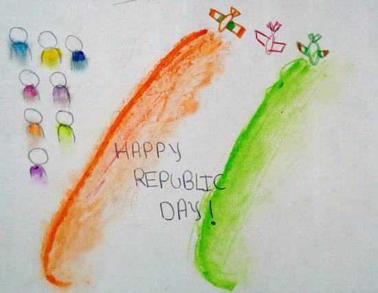 Painting by Sujata Gandhe - Republic Day
