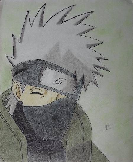 Painting by Pranav Tyagi - Kakashi Hatake