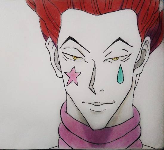 Painting by Pranav Tyagi - Hisoka from hunter x hunter
