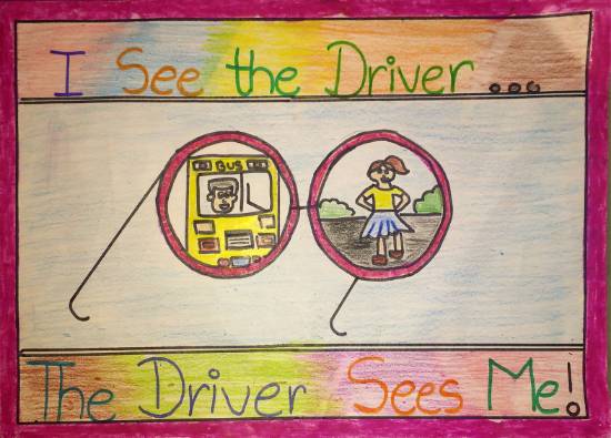 Painting by Sejal Vishnu Khandelwal - Safer Public Bus Transport