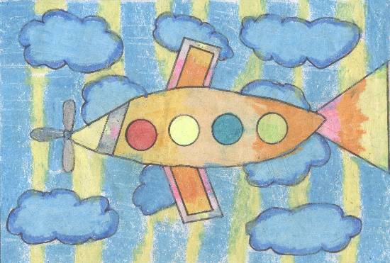 Painting by Varad Amol Kanade - airplane