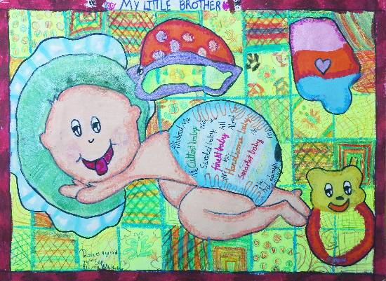 Painting by Deeva Sajith Abraham - My little brother