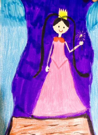 Painting by Deeva Sajith Abraham - Fairy