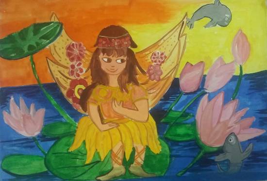 Painting by Ekta Ashish Gupta - Lotuses