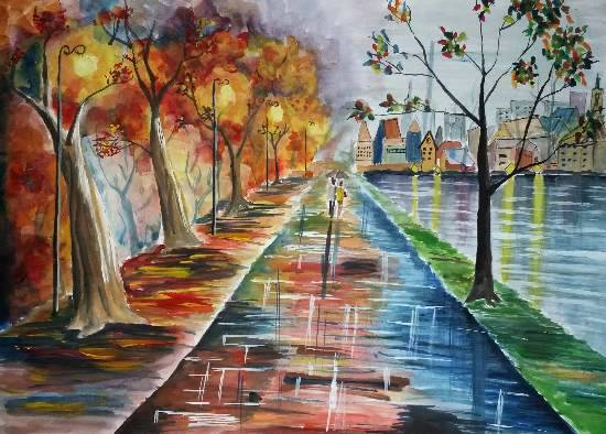 Painting by Gaurav Gajanan Nimaje - Landscape