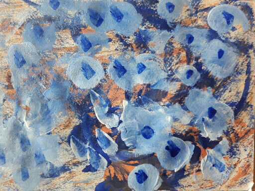 Paintings by Ira Bandekar - Bunch of blues