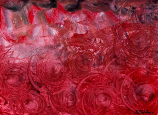 Painting by Ira Bandekar - Scary Sky n Wind