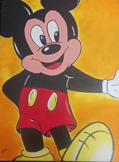 Painting by Kanak Agrawal - Micky Mouse