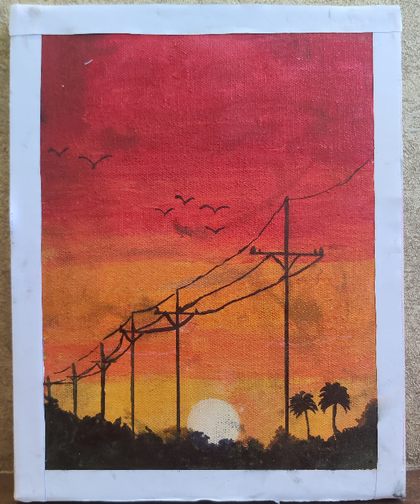 Painting by Saanvi Rajendra Kulkarni - Sunset