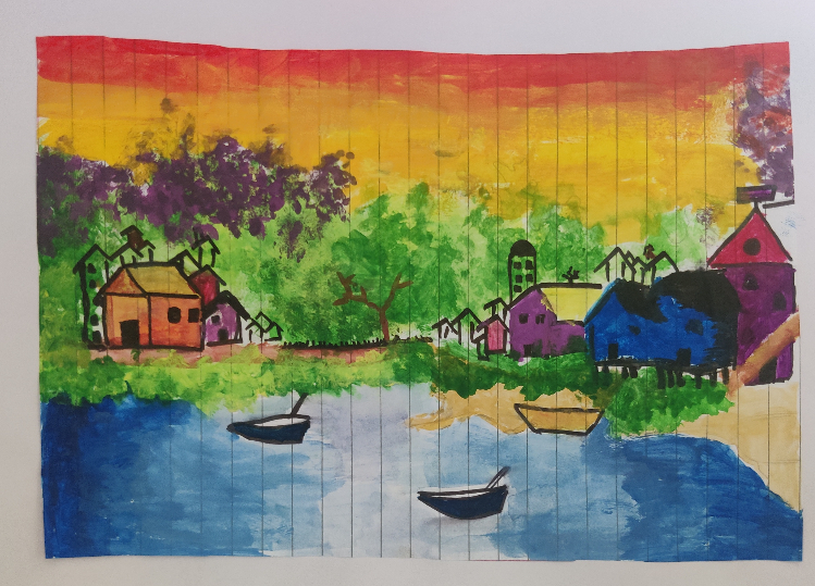 Painting by Saanvi Rajendra Kulkarni - Scenery